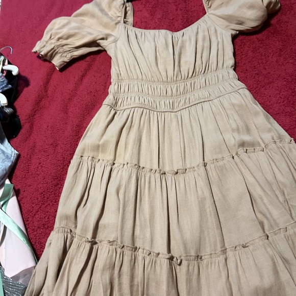 Dresses & Skirts - Elegant Tan Women's Dress